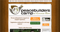 Desktop Screenshot of peacebuilderscamp.org